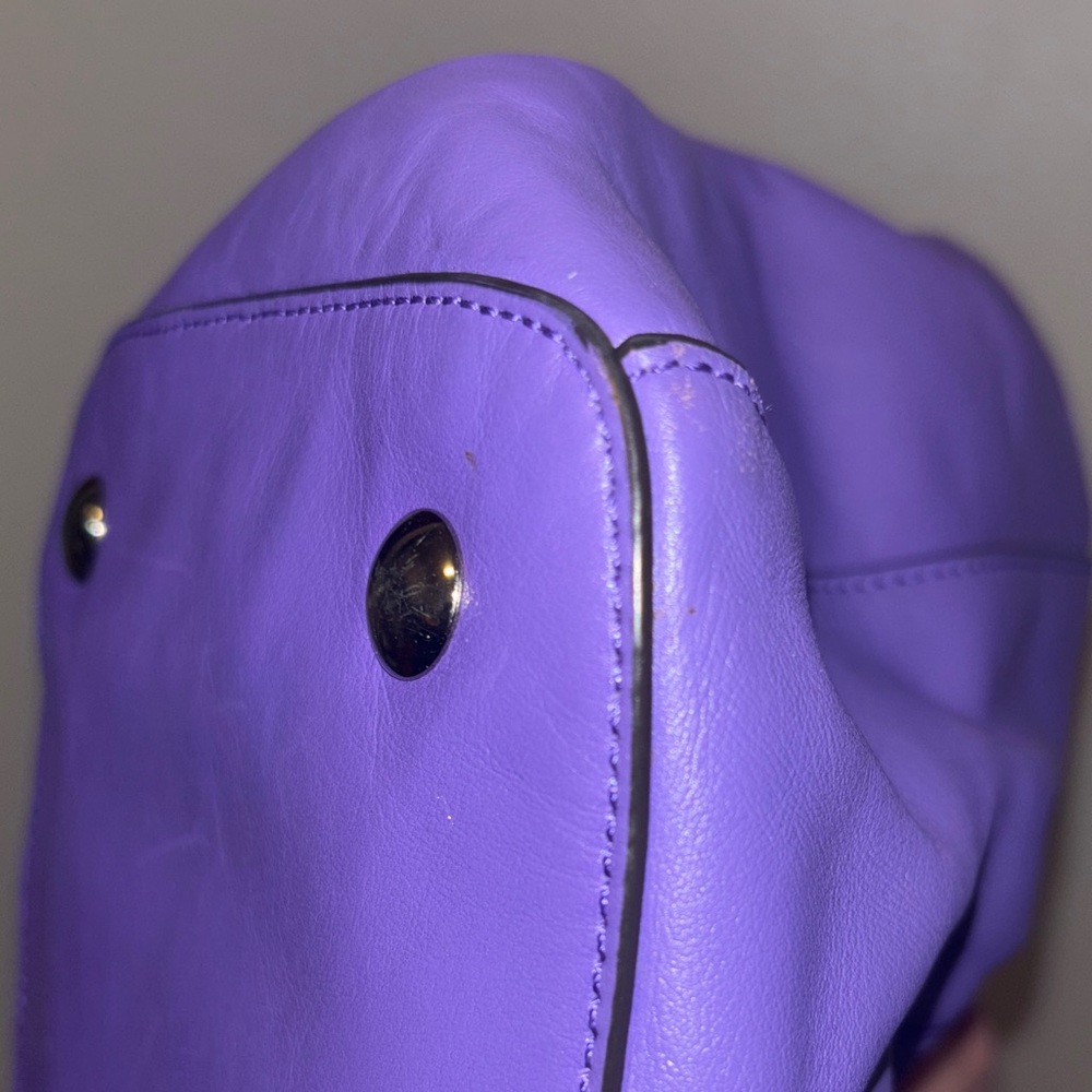 Coach Vibrant Purple Satchel Bag - Picture 15 of 16